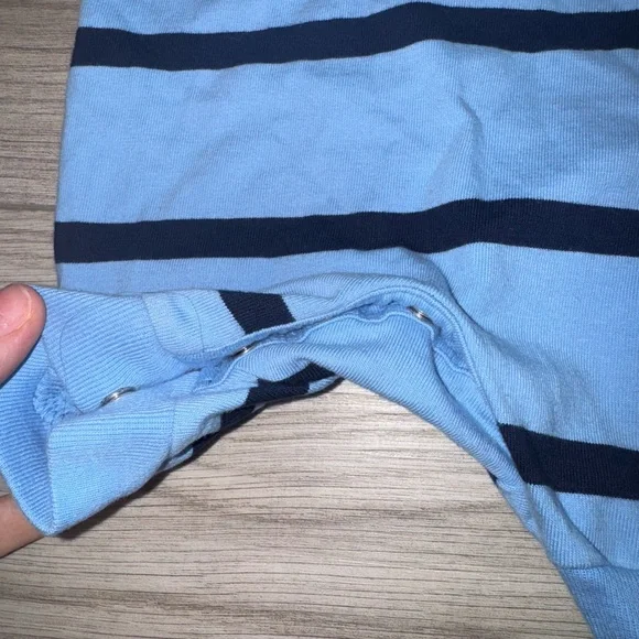 RALPH LAUREN | baby boy rugby stripe coverall - Picture 6 of 7